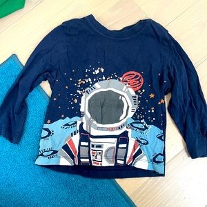 Hanna Andersson 3T long sleeve astronaut shirt
